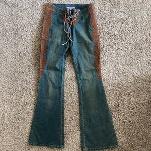 Vintage style bell bottom jeans